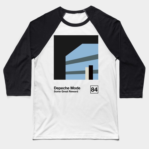 Some Great Reward  / Minimal Style Graphic Artwork Baseball T-Shirt by saudade